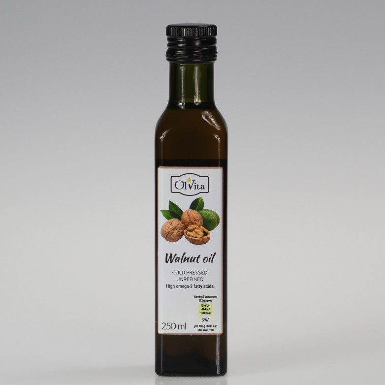 Walnut oil, cold-pressed and crude Ol’Vita 250 ml