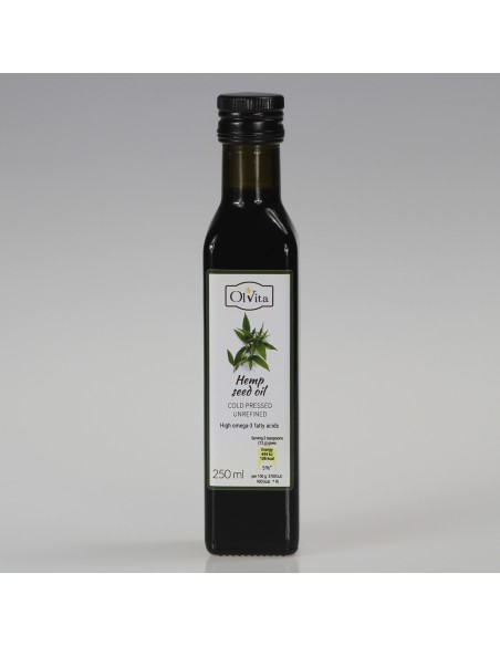 Hemp seed oil, cold-pressed and crude Ol’Vita 250 ml