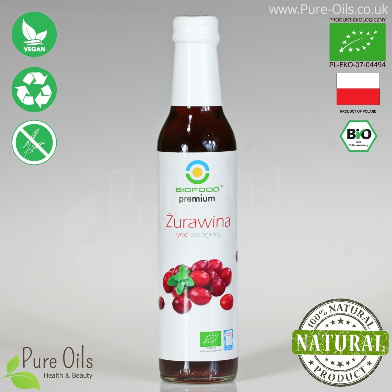 Cranberry Syrup - Organic, Biofood