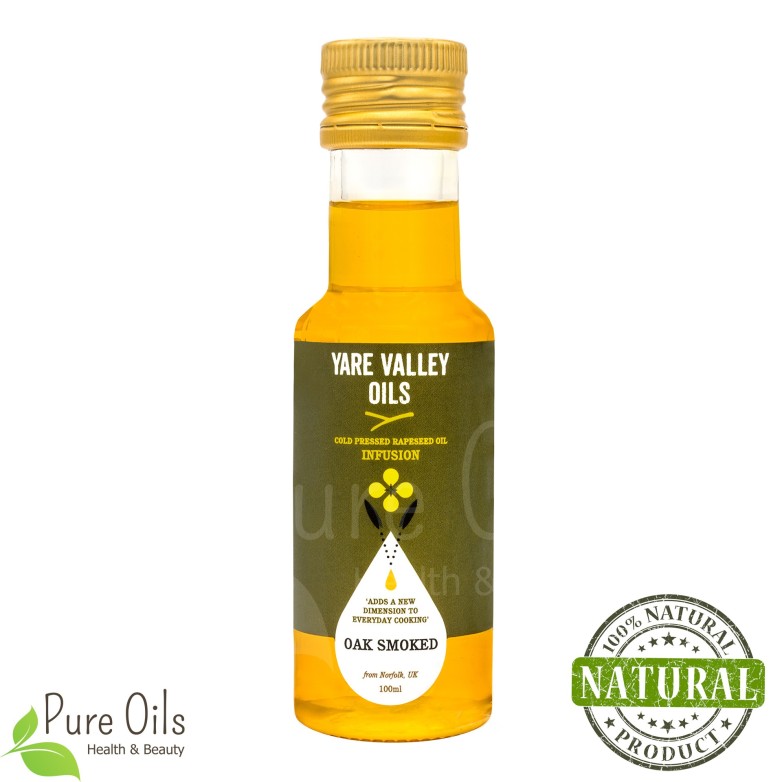 Oak Smoked Rapeseed Oil, Cold Pressed, Yare Valley